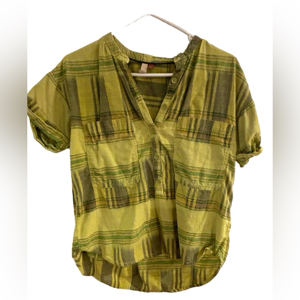 Pilcro, Anthropologie cotton short-sleeved top, size Medium
